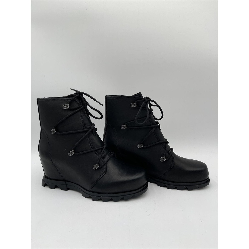 Sorel Women's Joan of Arctic Wedge III Lace Boot Black Size 11